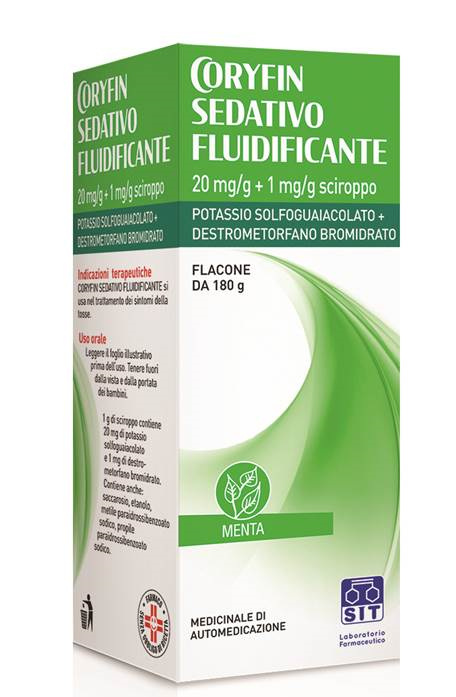 CORYFIN SEDATIVO FLUIDIFICANTE - Sciroppo Menta 180g - farmacia187.it