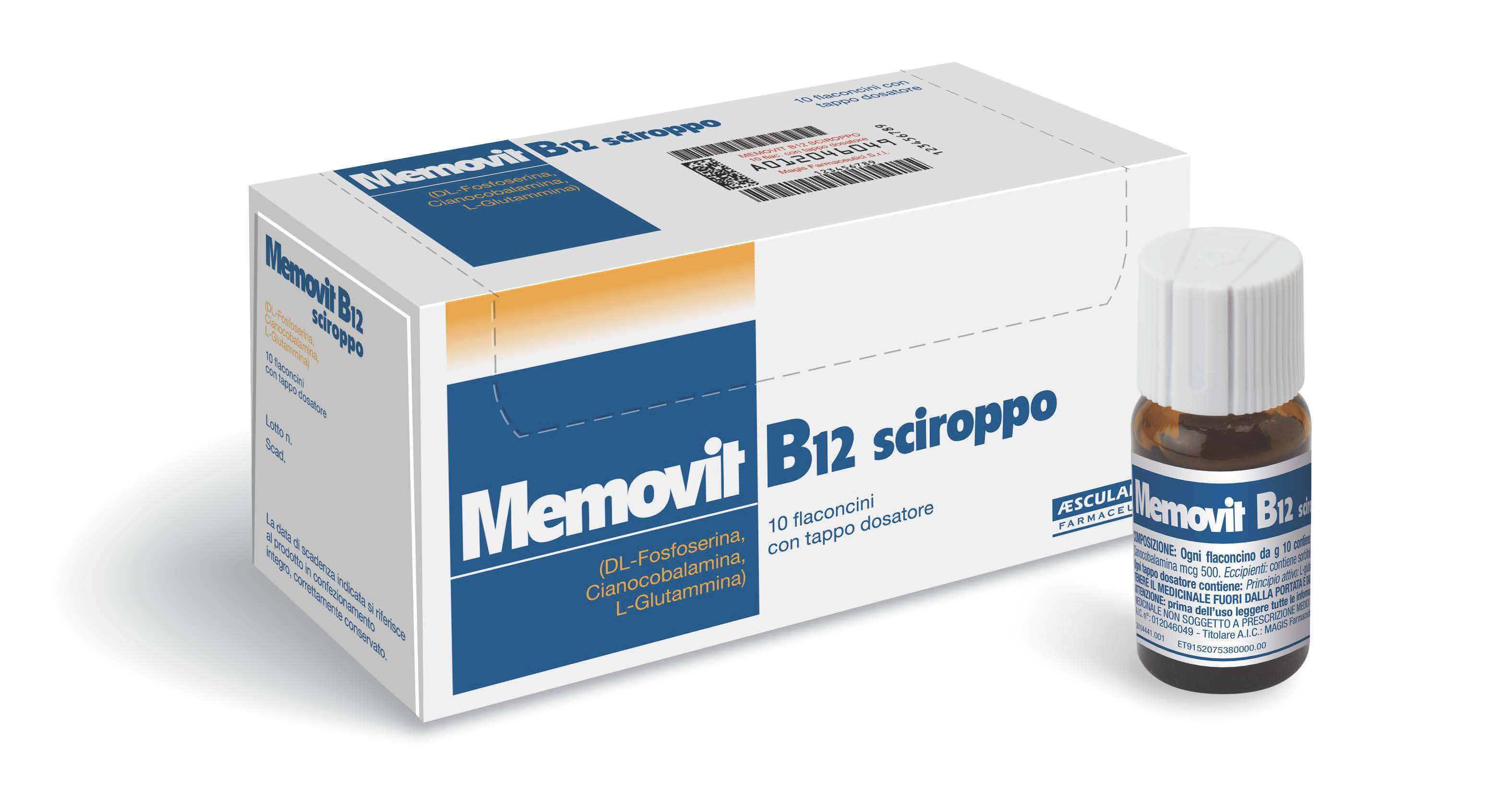 MEMOVIT B12*OS SCIR 10FL - farmacia187.it