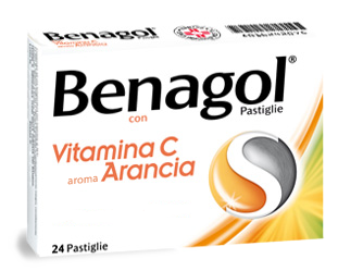 BENAGOL VIT C*24PAST ARANCIA - farmacia187.it