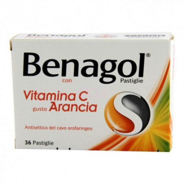 BENAGOL VIT C*36PAST ARANCIA - farmacia187.it