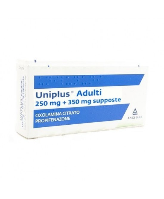 UNIPLUS*AD 10SUPP 250MG+350MG - farmacia187.it