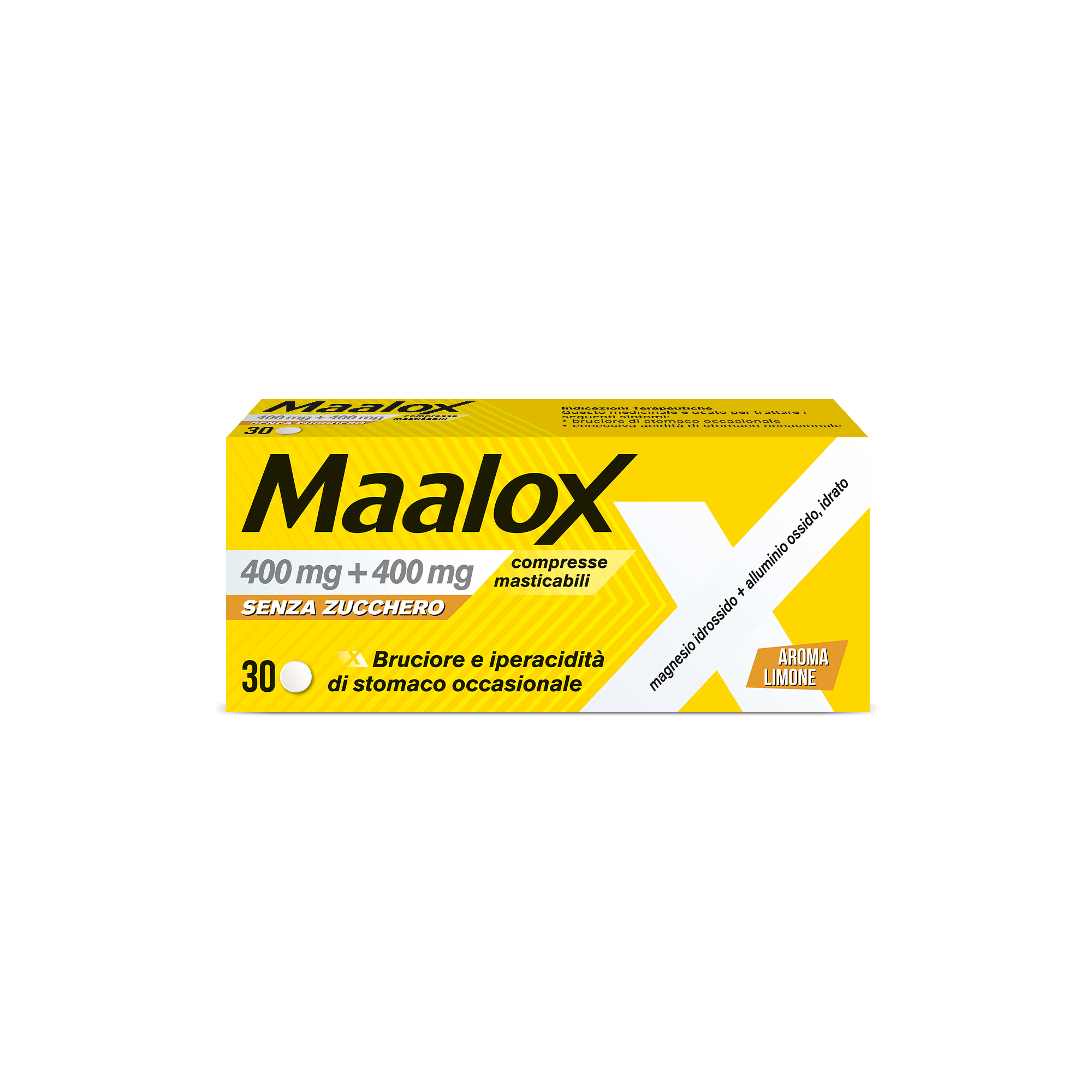 MAALOX*S/Z 30CPR LIMO400+400MG - farmacia187.it