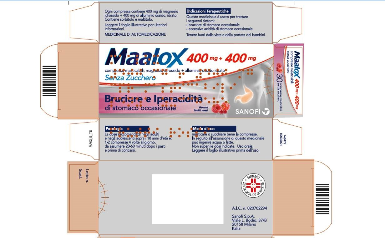 MAALOX*S/Z 30CPR MAST400+400MG - farmacia187.it