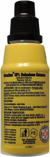 BETADINE*SOLUZ CUT 125ML 10% - farmacia187.it