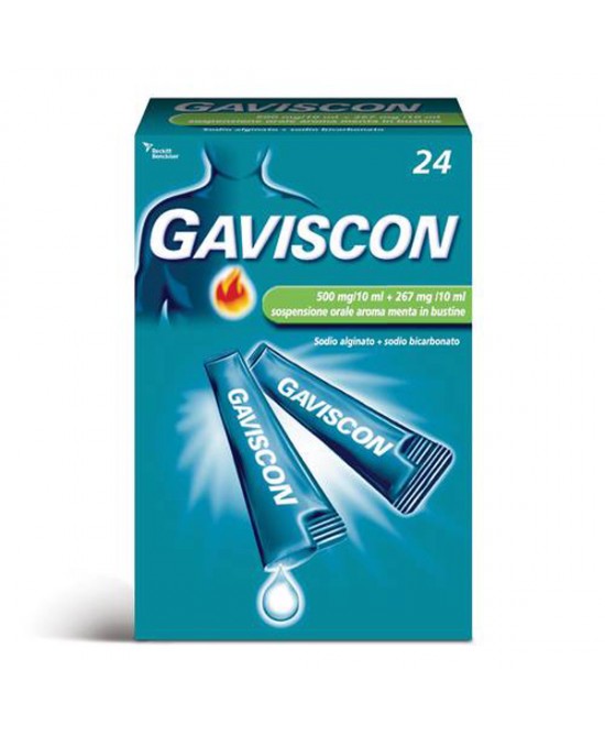 GAVISCON*24BUST 500+267MG/10ML - farmacia187.it