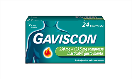 GAVISCON*24CPR MENT250+133,5MG - farmacia187.it