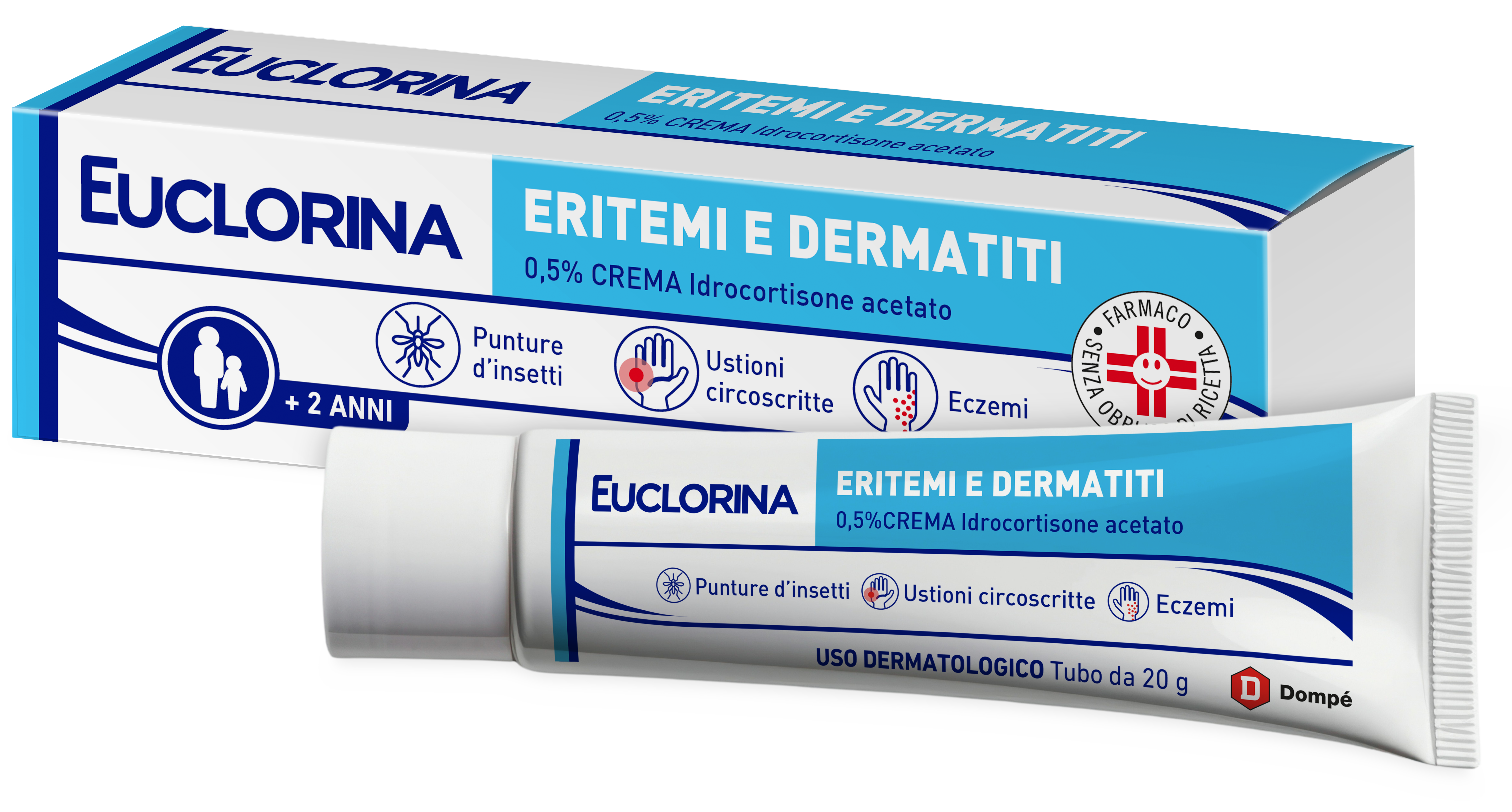EUCLORINA ERITEMI*CR 20G 0,5% - farmacia187.it