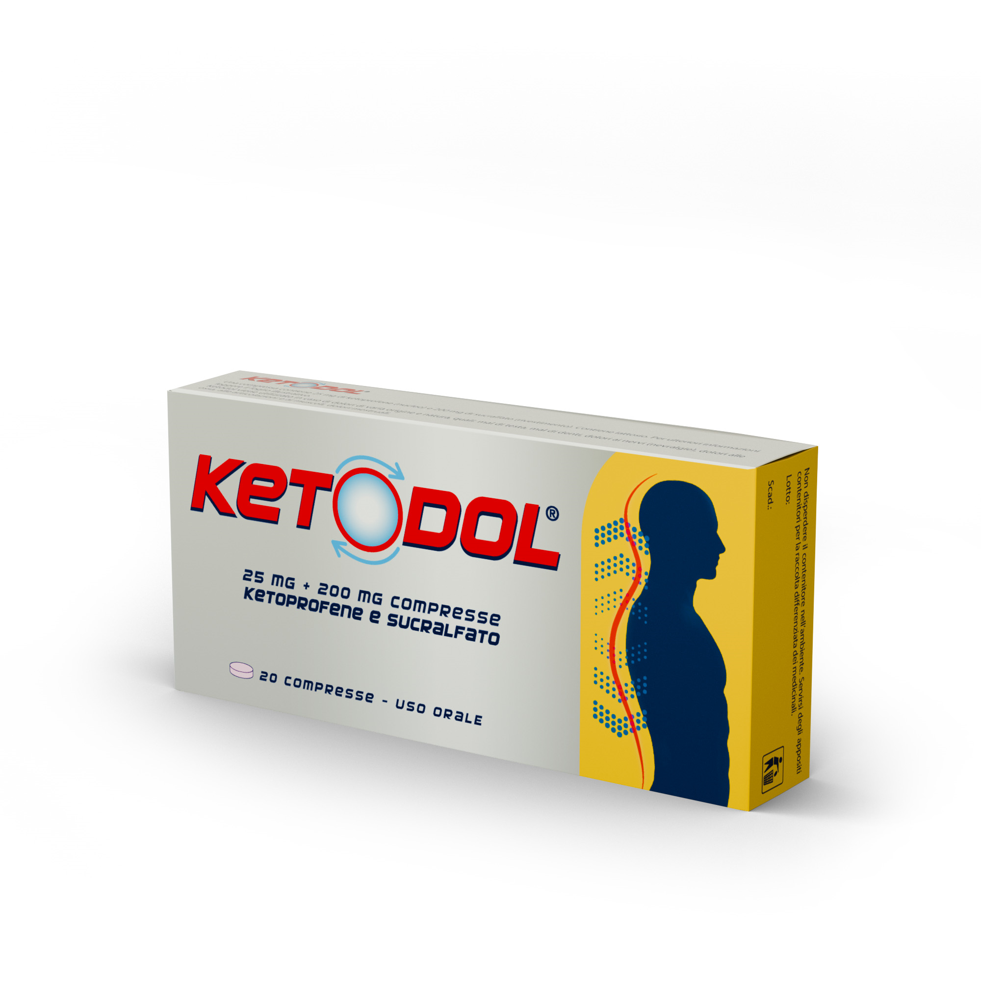 KETODOL*20CPR 25MG+200MG - farmacia187.it