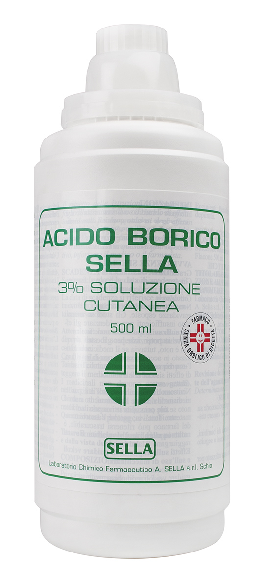 ACIDO BORICO SELLA*3% 500ML - farmacia187.it
