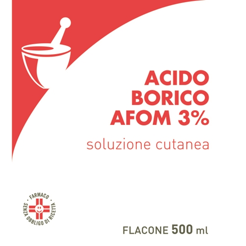 ACIDO BORICO AFOM*3% 500ML - farmacia187.it