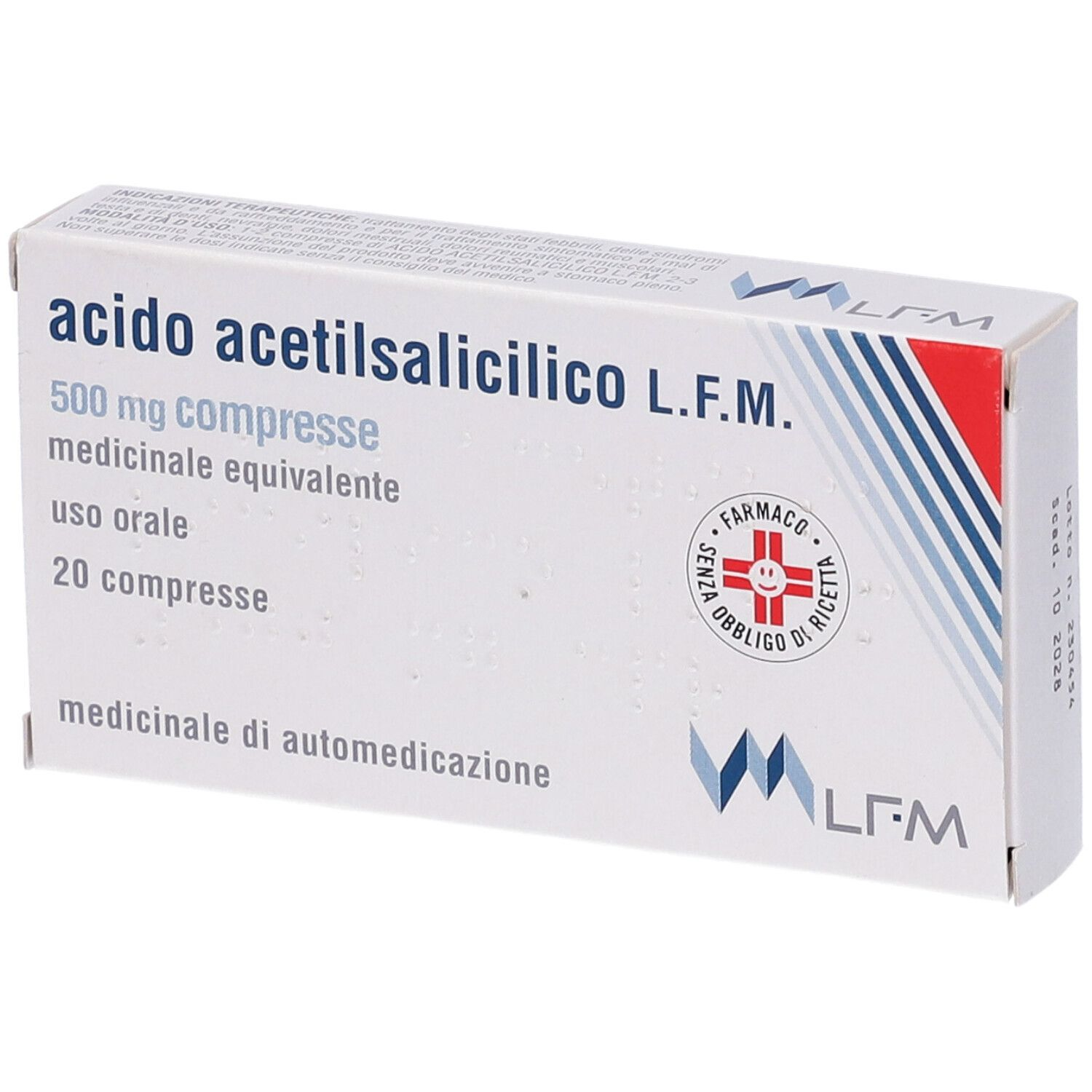 ACIDO ACETILSALIC LFM*20CPR500 - farmacia187.it