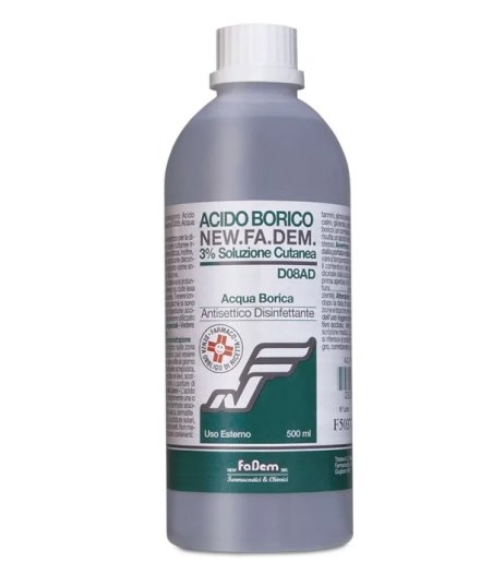 ACIDO BORICO NEW F*3% FL 500ML - farmacia187.it