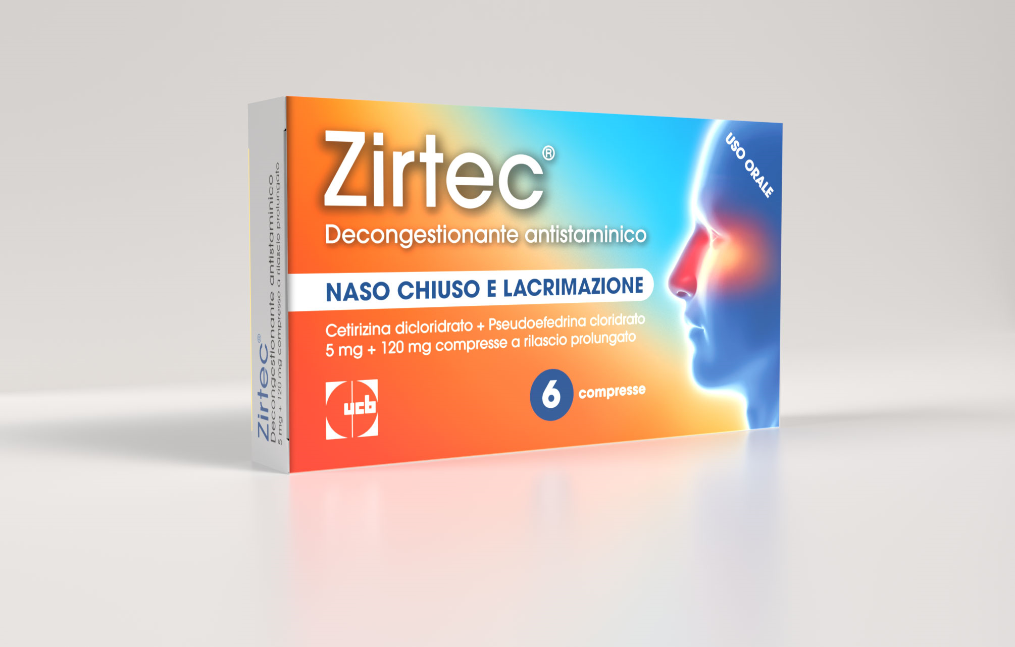 ZIRTEC DECONG ANT*6CPR 5+120MG - farmacia187.it