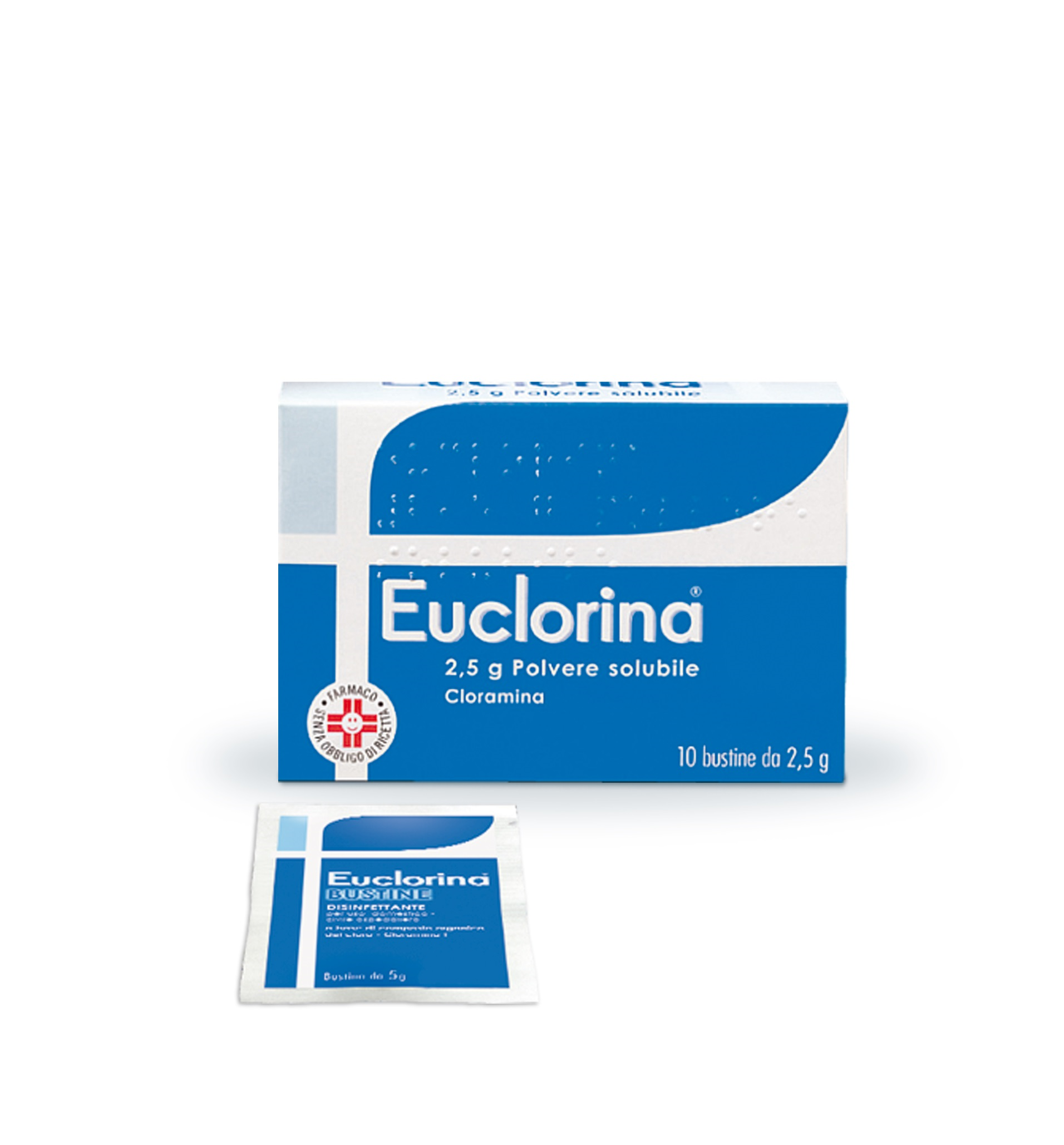 EUCLORINA*POLV SOL 10BUST 2,5G - farmacia187.it