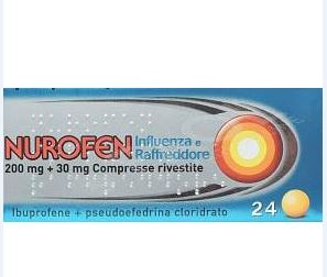 NUROFEN - Influenza Raffreddore - Compresse Rivestite 24 pezzi 200mg+30mg - farmacia187.it