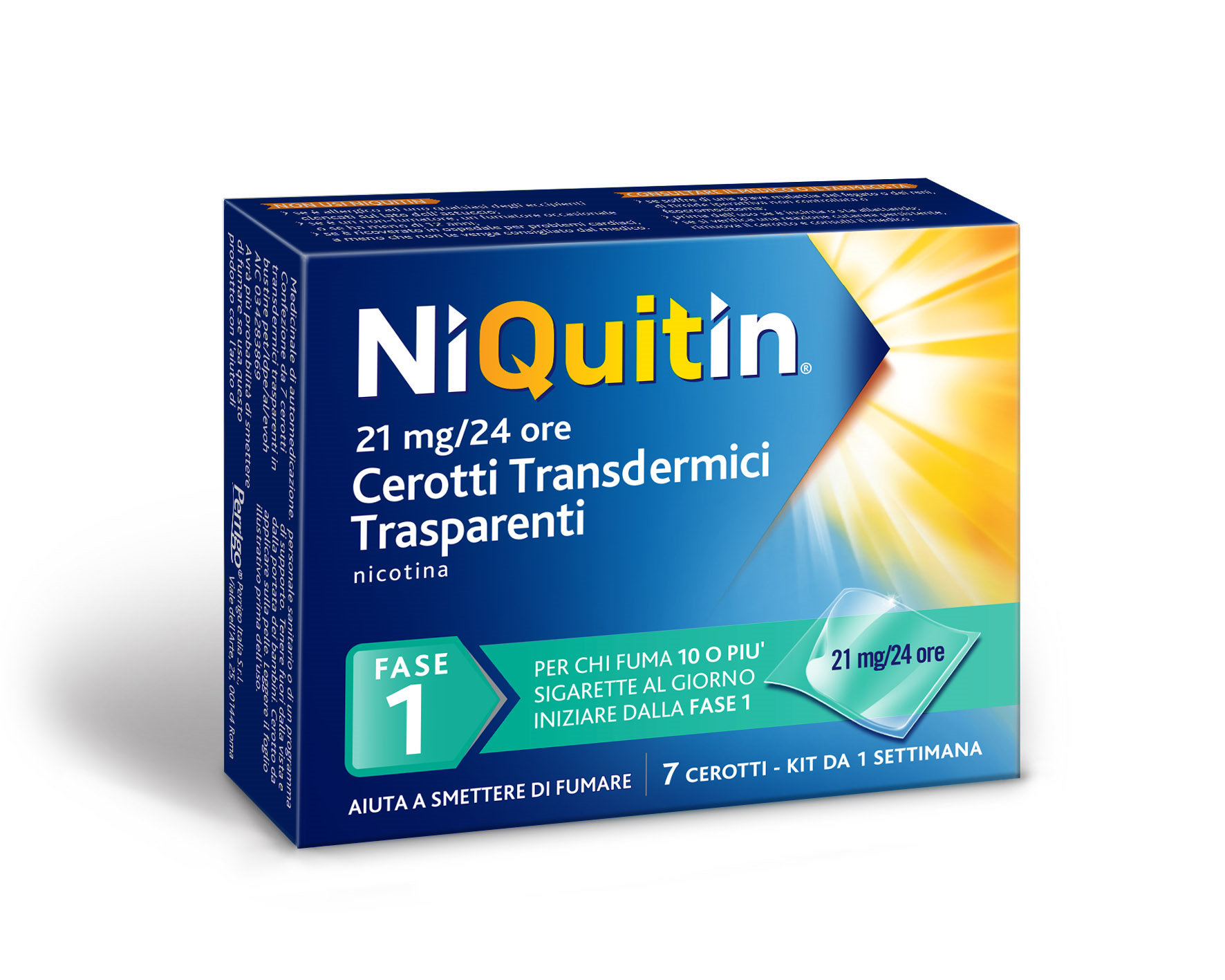 NIQUITIN*7CER TRANSD 21MG/24H - farmacia187.it