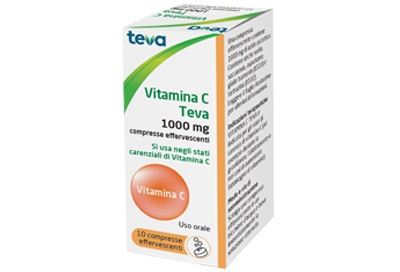 VITAMINA C TEVA*10CPR EFF 1G - farmacia187.it