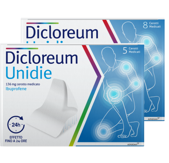 DICLOREUM UNIDIE*5CER 136MG24H - farmacia187.it