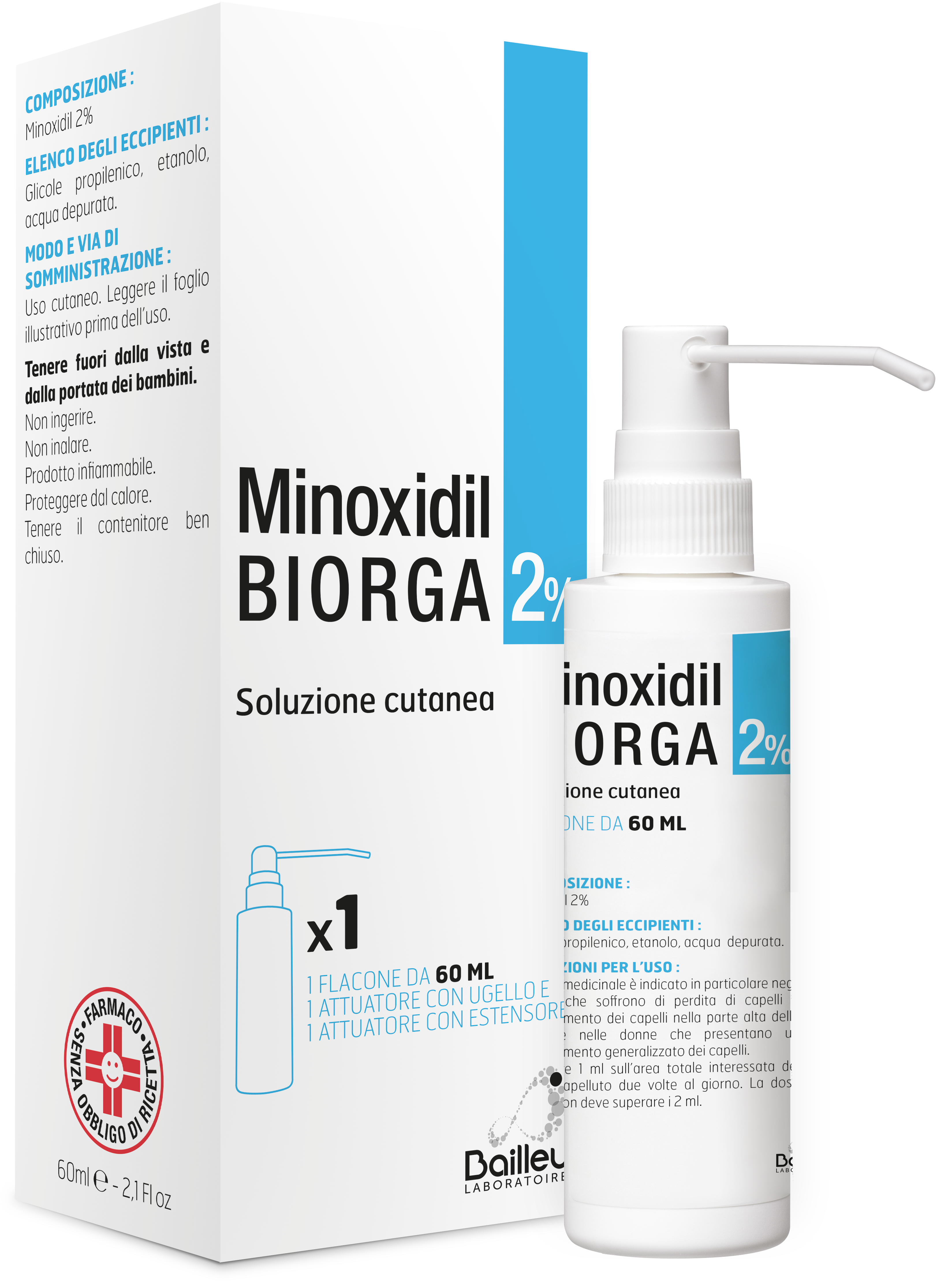 MINOXIDIL BIORGA*SOL CUT60ML2% - farmacia187.it