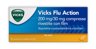 VICKS FLU ACTION*12CPR200+30MG - farmacia187.it