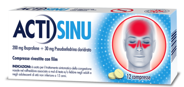 ACTISINU*12CPR 200MG+30MG - farmacia187.it
