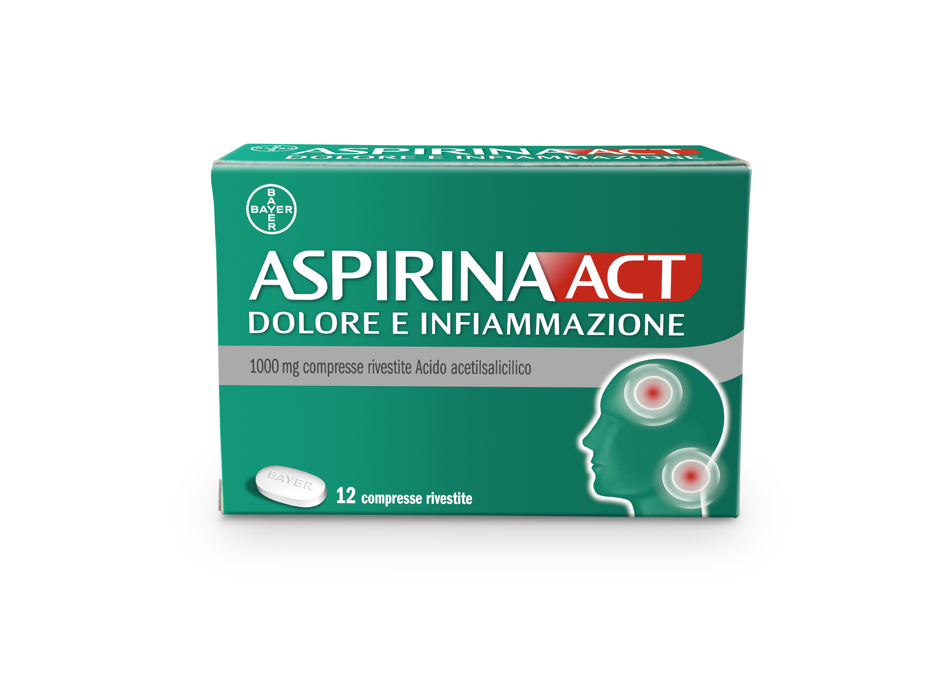 ASPIRINAACT DOL INF*12CPR 1G - farmacia187.it