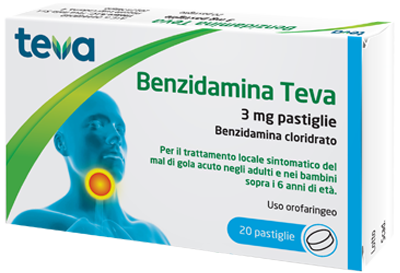 BENZIDAMINA TEVA*20PASTL 3MG - farmacia187.it