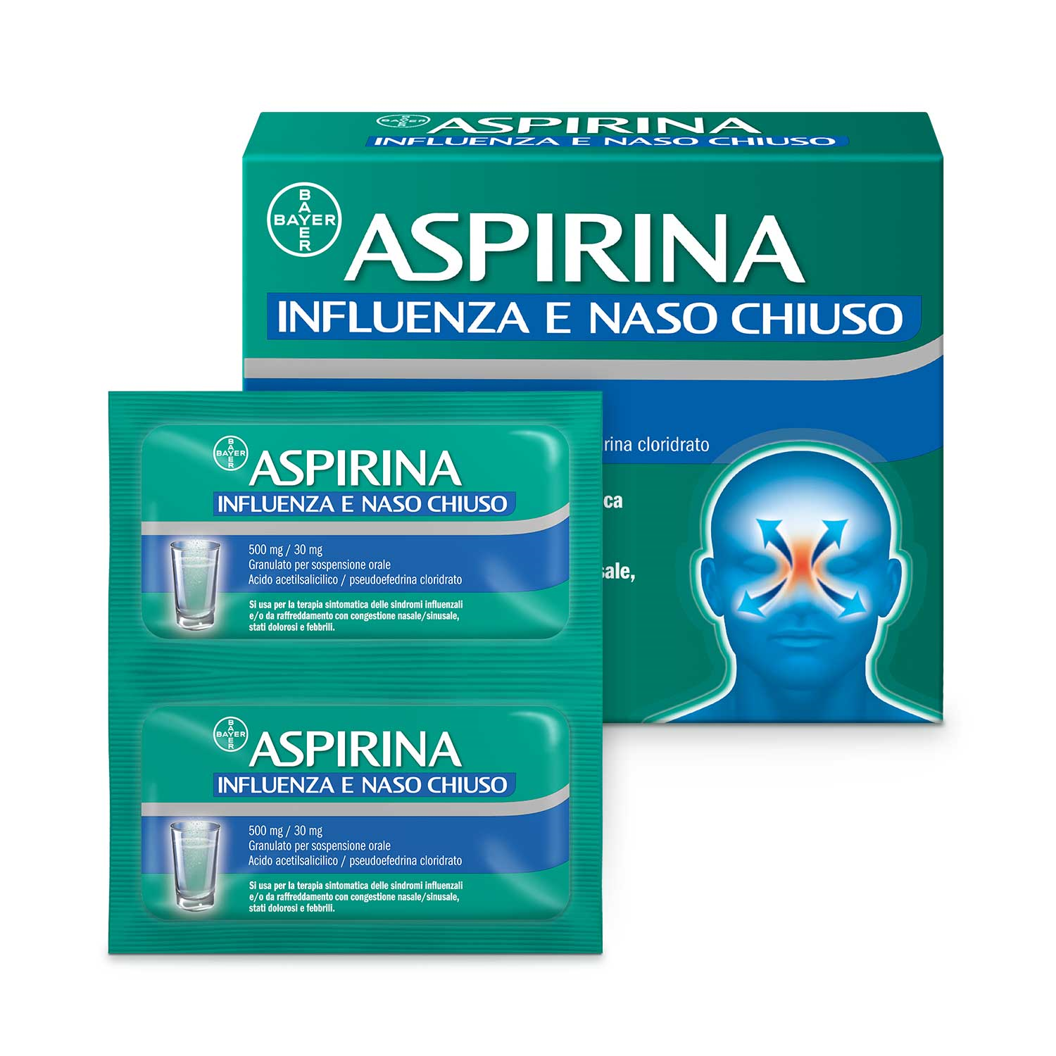 ASPIRINA INFLUENZA E NASO C*10 - farmacia187.it