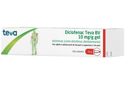 DICLOFENAC TEVA*GEL 60G 10MG/G - farmacia187.it