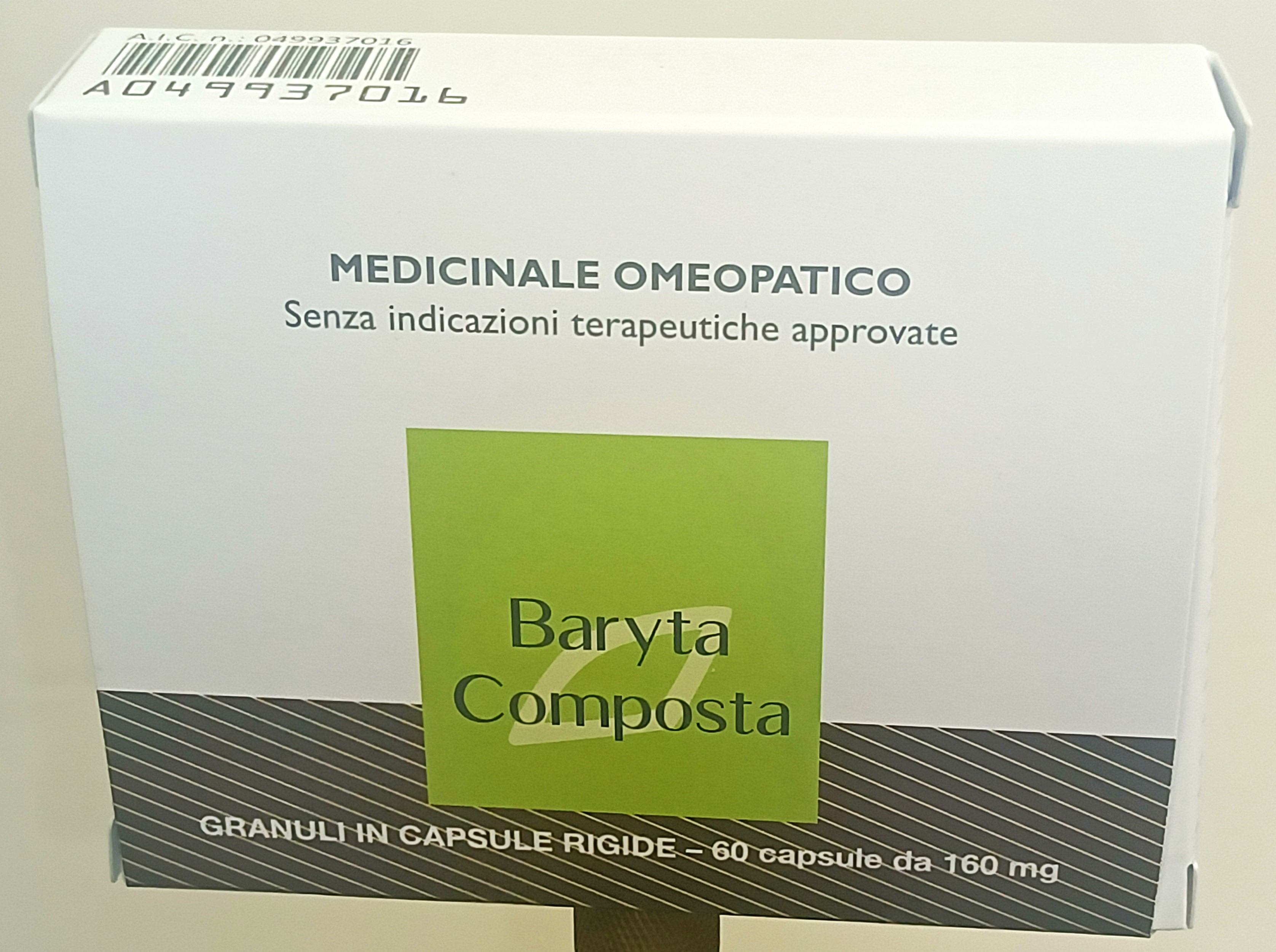 BARYTA COMPOSTA*60CPS 160MG - farmacia187.it