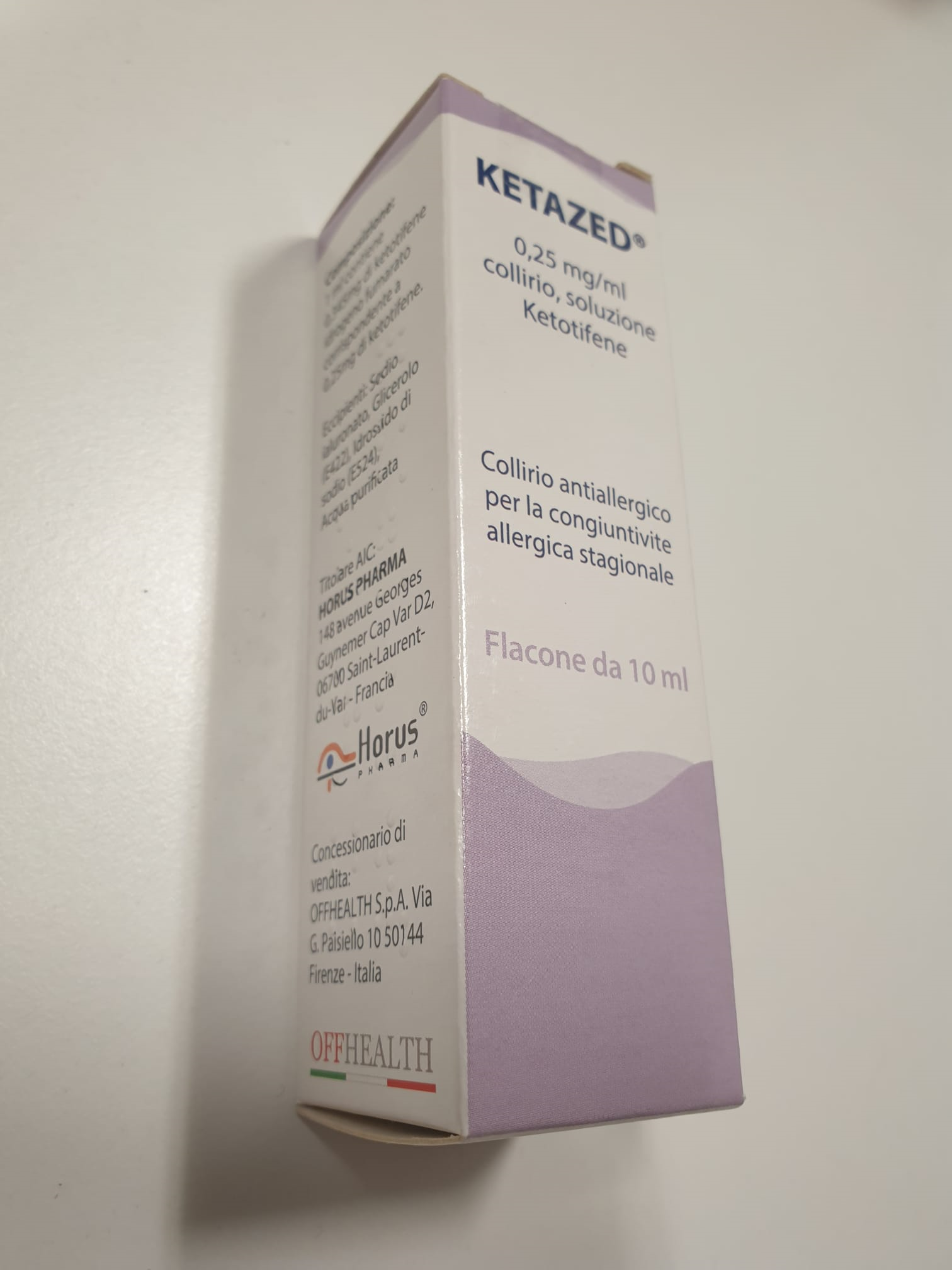 KETAZED*COLL FL 10ML 0,25MG/ML - farmacia187.it