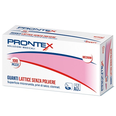PRONTEX GUANTO IN LATTICE SENZA POLVERE GRANDE 100 PEZZI - farmacia187.it