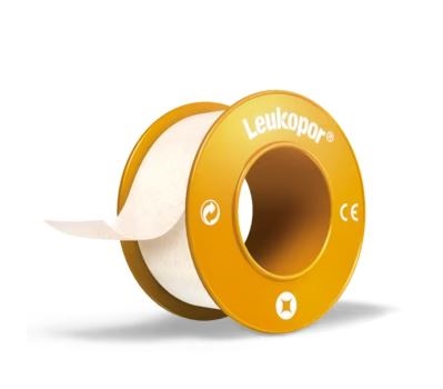 CEROTTO IN ROCCHETTO LEUKOPOR IPOALLERGENICO TESSUTO NON TESSUTO BIANCO 2,5X920 CM CON DISPENSER - farmacia187.it