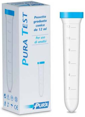 PROVETTA PER URINE PURA TEST GRADUATA CONICA 12 ML - farmacia187.it