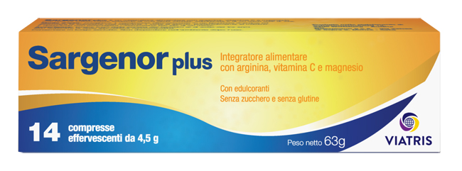 SARGENOR PLUS 14 COMPRESSE EFFERVESCENTI DA 4,5 G - farmacia187.it