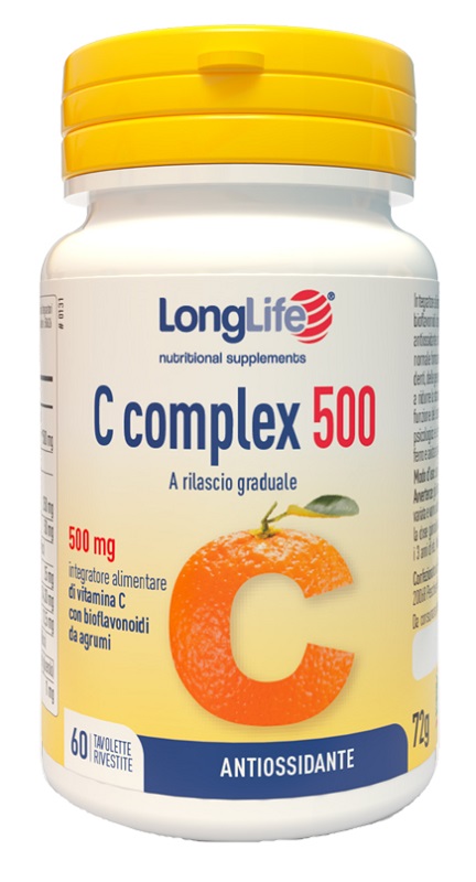 LONGLIFE C COMPLEX 500 TIME RELEASED 60 TAVOLETTE RIVESTITE - farmacia187.it