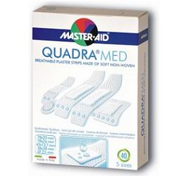 CEROTTO MASTER-AID QUADRA DERMOATTIVO FORMATI ASSORTITI 40 PEZZI - farmacia187.it
