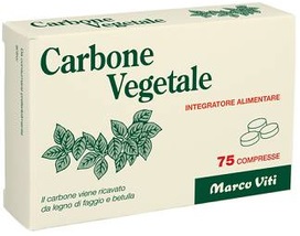 CARBONE VEGETALE 75 COMPRESSE - farmacia187.it