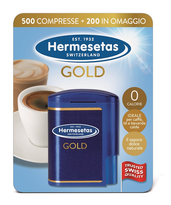 HERMESETAS GOLD 500+200 COMPRESSE 35 G - farmacia187.it