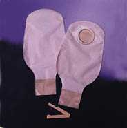 SACCA A FONDO APERTO OPACA CON PELLICOLA DI RIVESTIMENTO DISPOSITIVO DUE PEZZI CON SISTEMA DI AGGANCIO ATRAUMATICO SENZA VELCRO CONSECURA 45MM 10 PEZZI - farmacia187.it