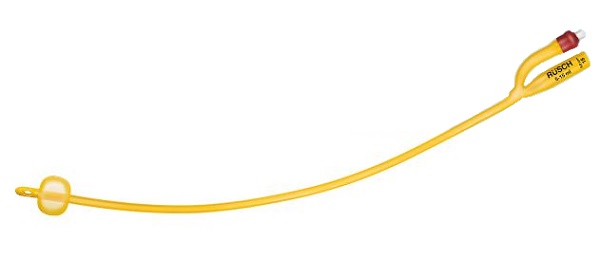 CATETERE FOLEY A MEDIA PERMANENZA  RUSCH GOLD PLUS A 2 VIE IN SILKOLATEX LATTICE-SILICONE PER ADULTO CH16 LUNGHEZZA 40 CM PUNTA CILINDRICA A 2 FORI PALLONCINO 30-50 ML 1 PEZZO - farmacia187.it