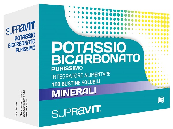 SUPRAVIT POTASSIO BICARBONATO PURISSIMO 100 BUSTINE - farmacia187.it