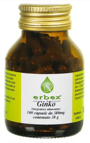 GINKGO BILOBA 100 CAPSULE 380 MG - farmacia187.it