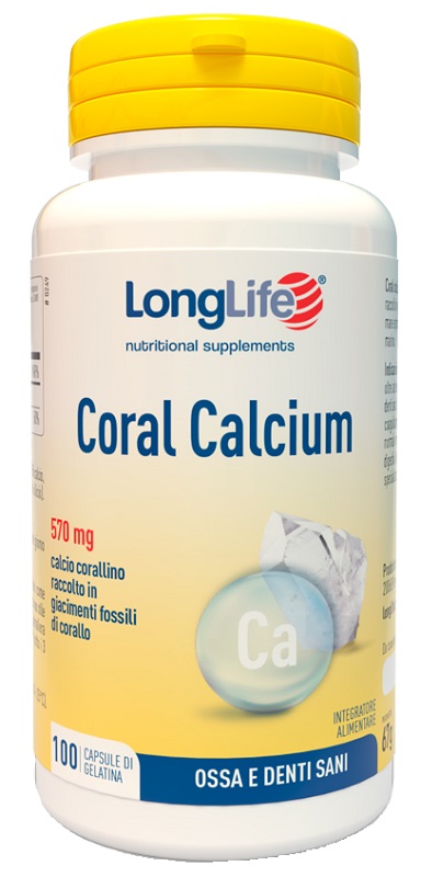 LONGLIFE CORAL CALCIUM 100 CAPSULE DI GELATINA - farmacia187.it