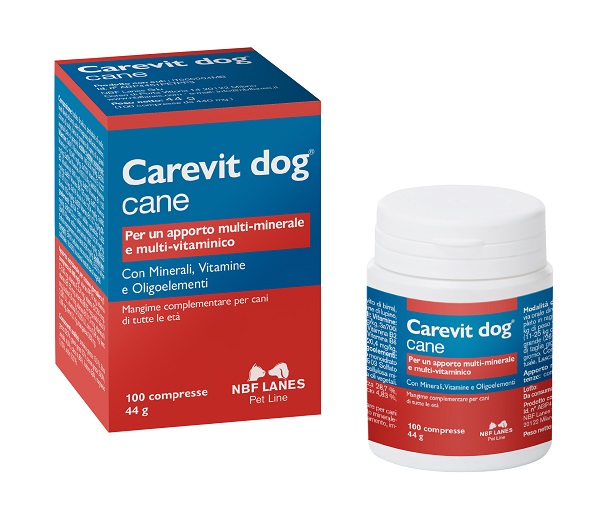 CAREVIT DOG FLACONE 100 COMPRESSE APPETIBILI - farmacia187.it