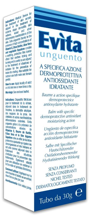 EVITA UNGUENTO A SPECIFICA AZIONE DERMOPROTETTIVA ANTIOSSIDANTE IDRATANTE 30 ML - farmacia187.it
