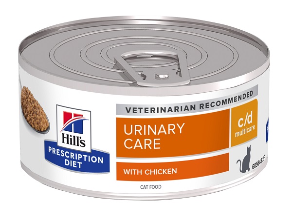 PRESCRIPTION DIET FELINE URINARY CARE C/D MULTICARE CHICKEN&VEGETABLES 156 G - farmacia187.it