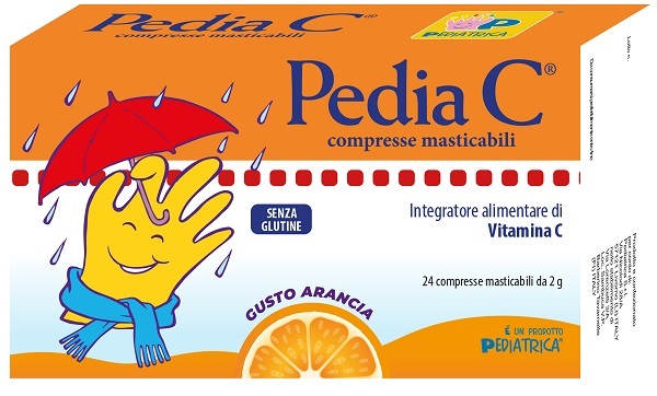 PEDIA C ARANCIA 24 COMPRESSE MASTICABILI - farmacia187.it