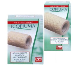 ICOPIUMA BENDA GARZA ELASTICA AUTOFISSANTE CM6X4MT 1 PEZZO - farmacia187.it