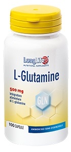 LONGLIFE L-GLUTAMINE 100 CAPSULE DI GELATINA DA 620 MG - farmacia187.it